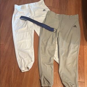 Adidas Kids Casual Pants - White and Tan